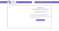 Desktop Screenshot of amethystwebsitedesign.com